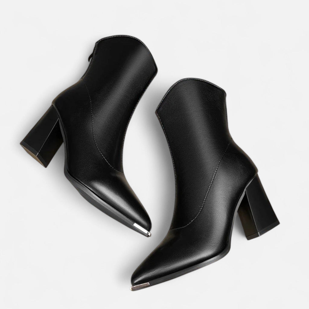 Ancient World | Women's Leather Chelsea Boots High Heel