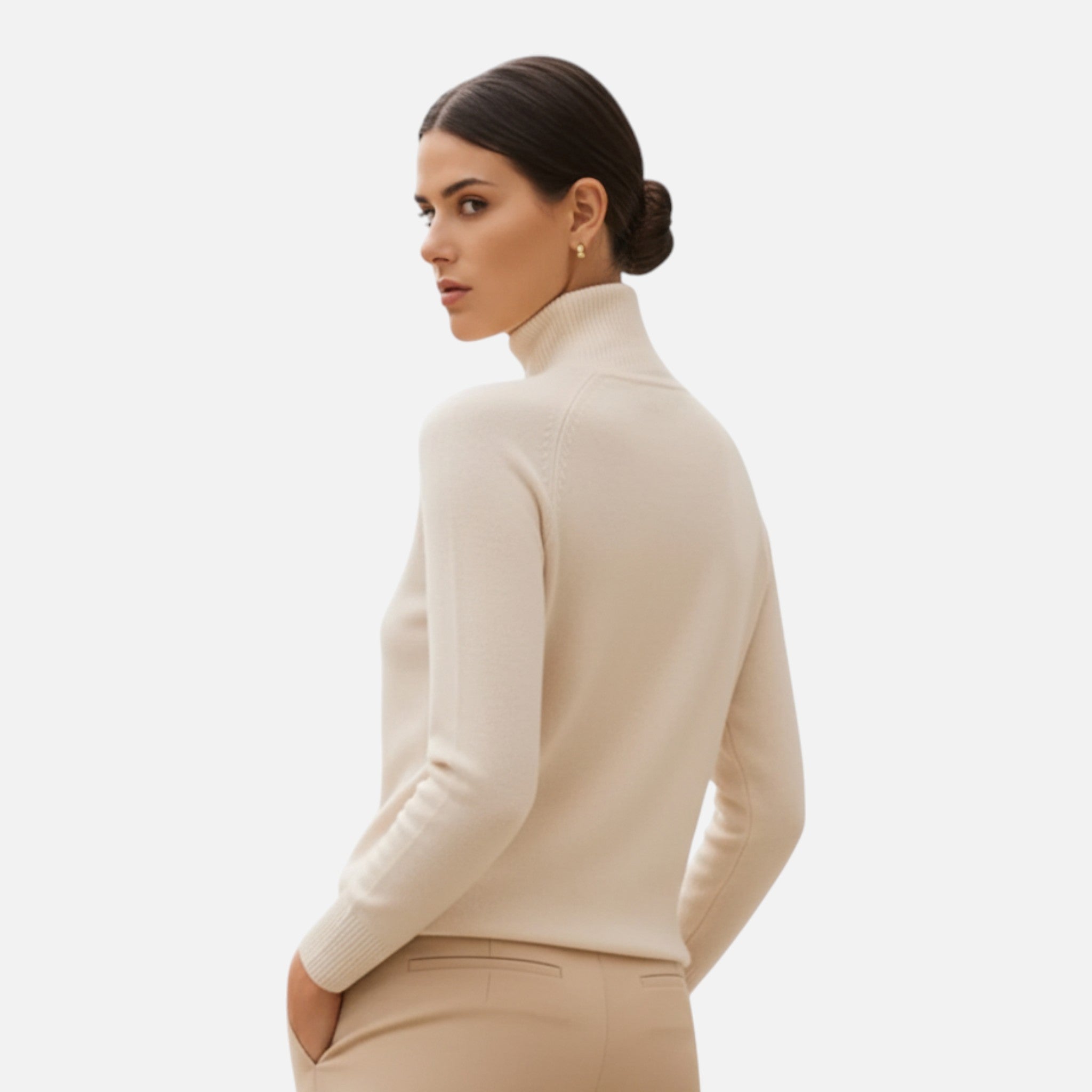 Ancient World | Elegant Women's Wool Turtleneck Sweater